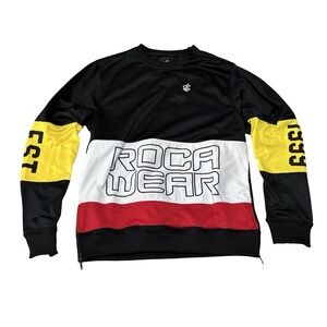 Vintage Roca Wear Men's Double Sided Logo Sweatshirt Size XL 22 x 29